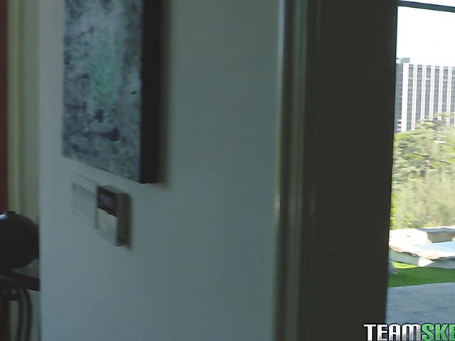 Blind girl Lily Jordan sucks and gets doggy fucked