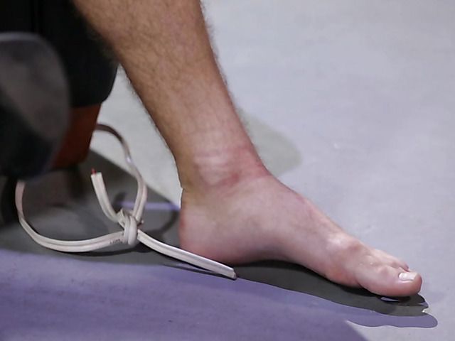 Curly guy tied up by sex hungry Edyn Blair