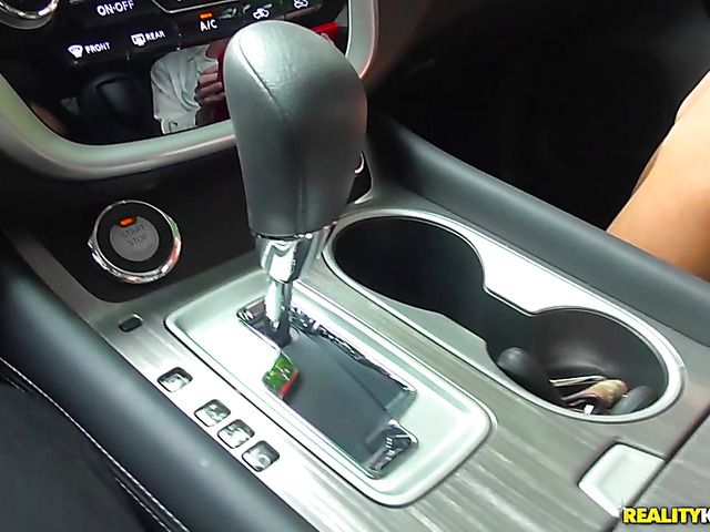 Footjob in car and nasty sex with blonde MILF Tylo Duran