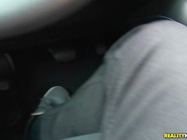 Footjob in car and nasty sex with blonde MILF Tylo Duran