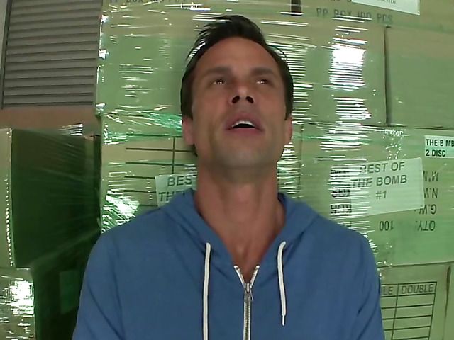 Warehouse is the right place to fuck hot brunette Rilynn Rae