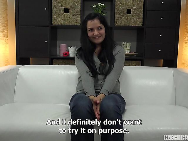 Czech chubby amateur Marketa sucks & fucks on cam