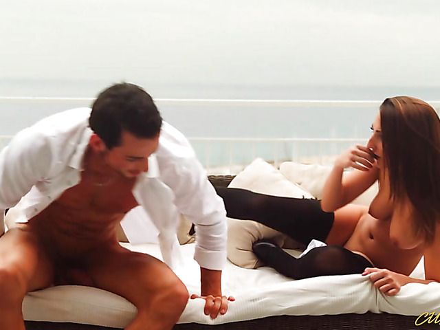 Spanish couple passionate loving with Jimena Lago