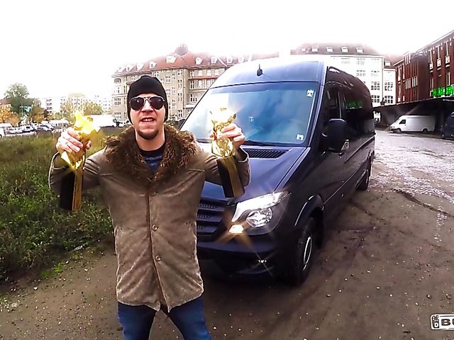 German slut Scarlett Scott gets her pussy poked on the bus