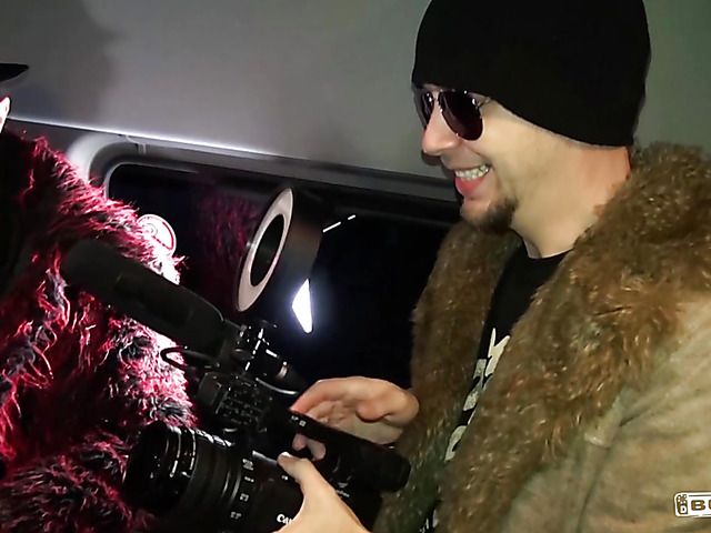 German slut Scarlett Scott gets her pussy poked on the bus