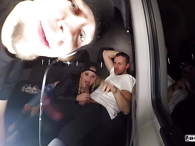 German slut Scarlett Scott gets her pussy poked on the bus