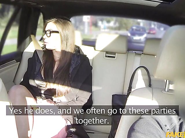 Taxi fuck with slut in mini skirt Ellie Springlare