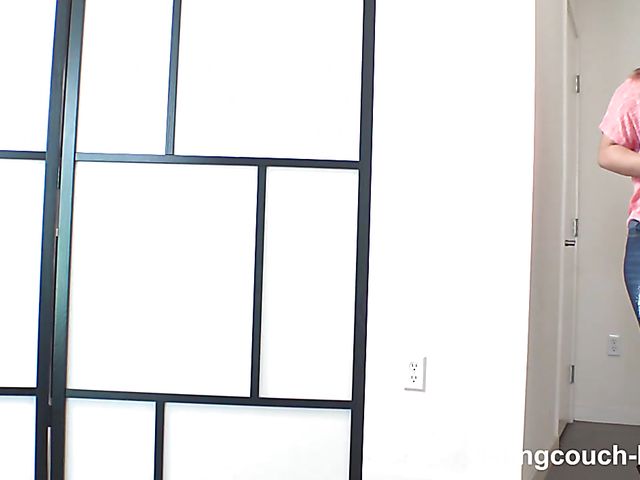 Horny BBW interracial fucked on casting