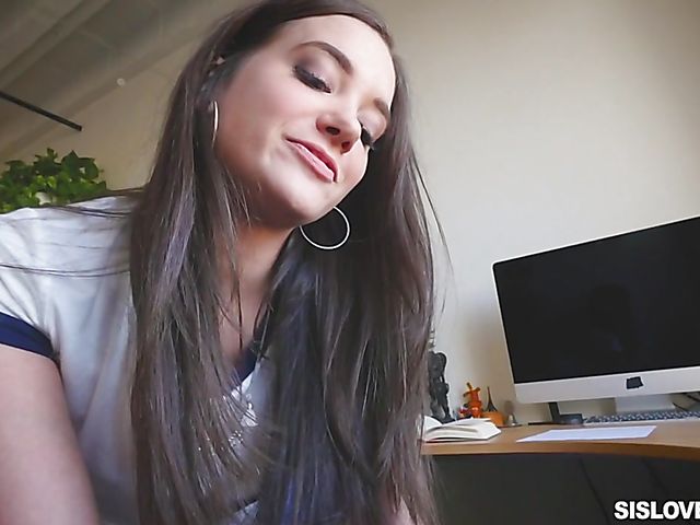 Gia Paige loves her stepbros big black dick