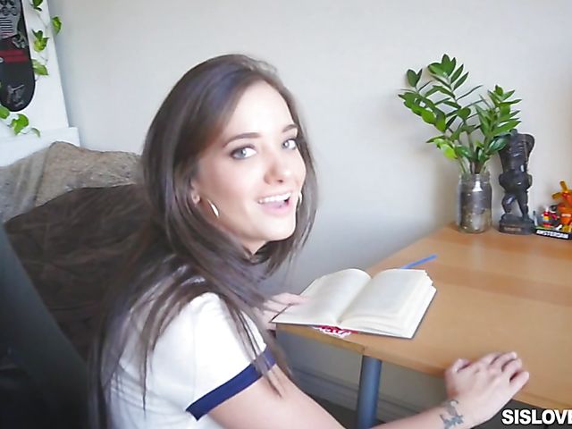 Gia Paige loves her stepbros big black dick