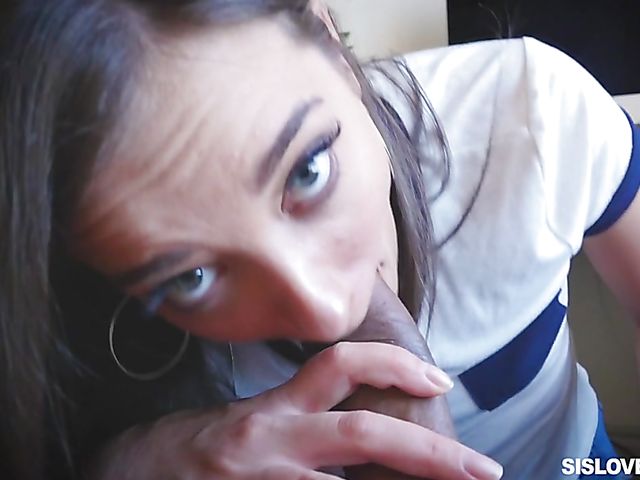 Gia Paige loves her stepbros big black dick