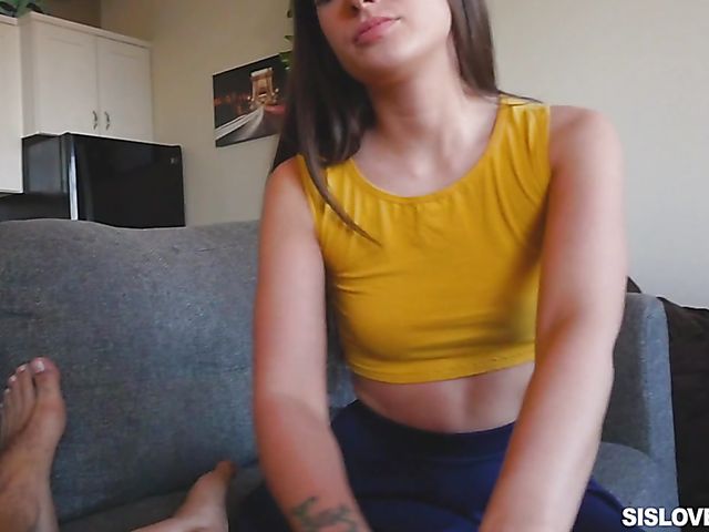 Gia Paige loves her stepbros big black dick