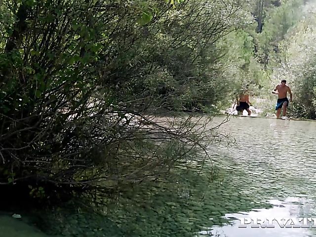 Outdoor orgy in the mountains with Clea Gaultier and Julia Roca