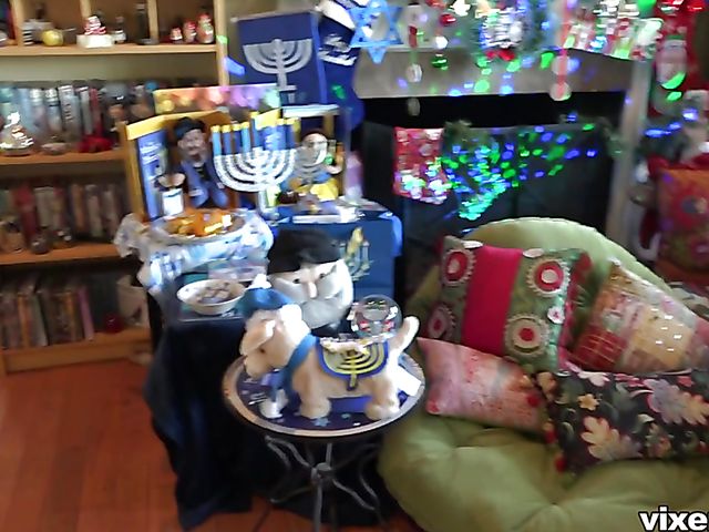 Hardcore Christmas with huge tits blonde Katy Jayne