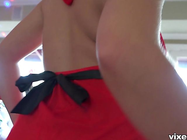 Hardcore Christmas with huge tits blonde Katy Jayne