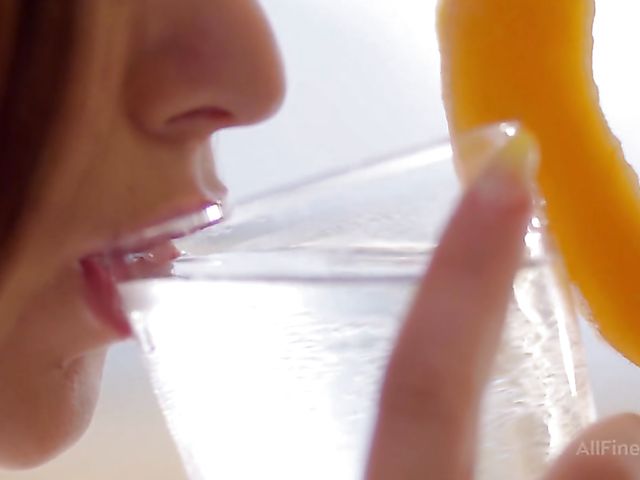Candy Sweet fingering herself under table