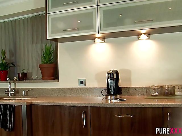 Juicy dark-haired wife doggystyle fucked