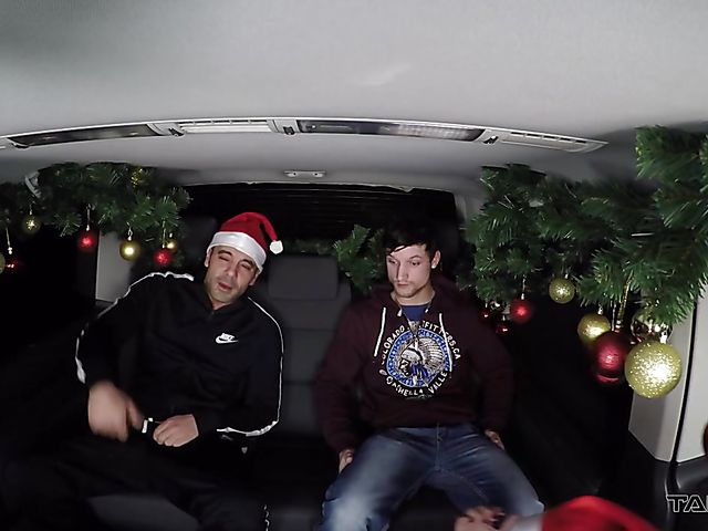 Group anal in a van with Mea Melone and Daphne