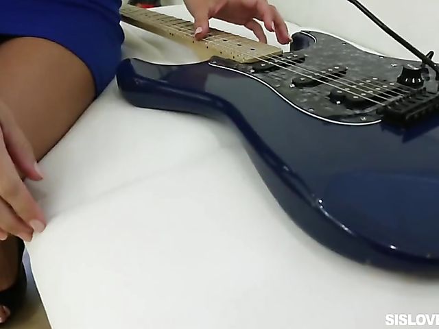 Pierced clit teen gets dicked down POV