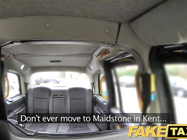 Insane taxi fuck in pink stockings 