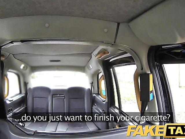 Insane taxi fuck in pink stockings 