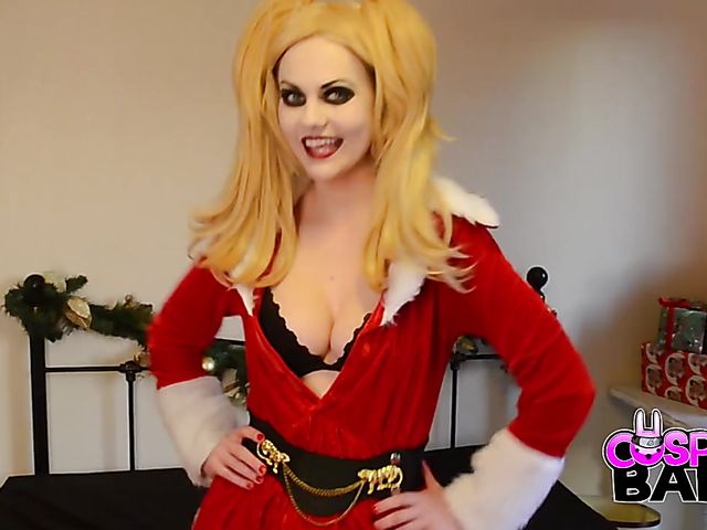 Wild sex with a goth blonde on Xmas Eve