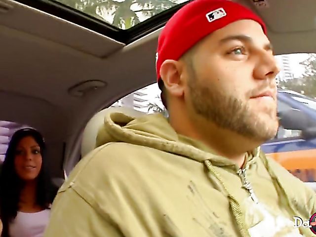 Tiny brunette gets pounded good and hard