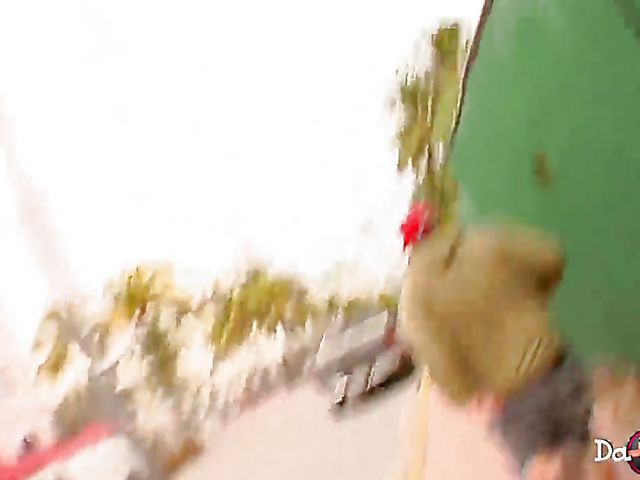 Tiny brunette gets pounded good and hard