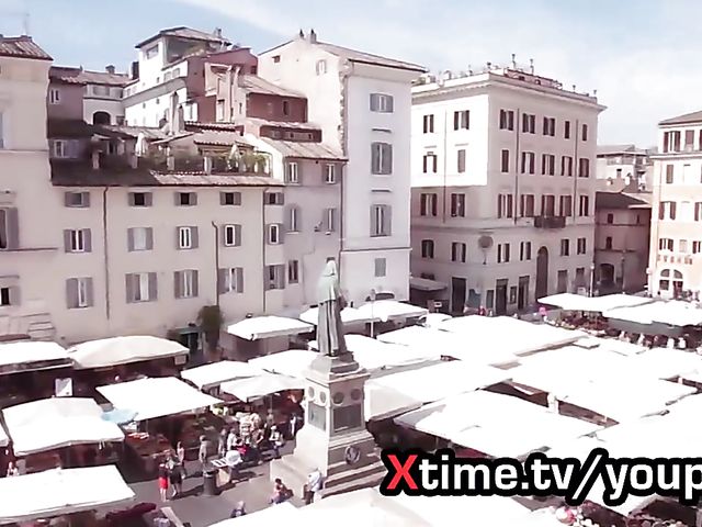 Hot Italian redhead gets cum in mouth 