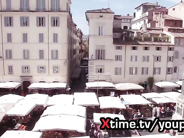 Hot Italian redhead gets cum in mouth 