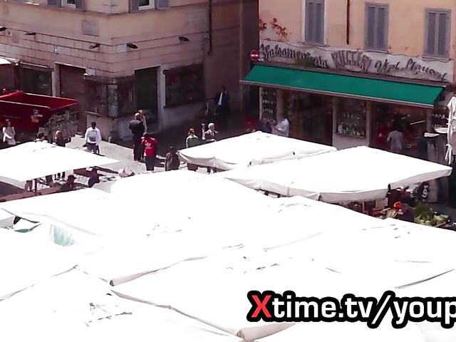 Hot Italian redhead gets cum in mouth 