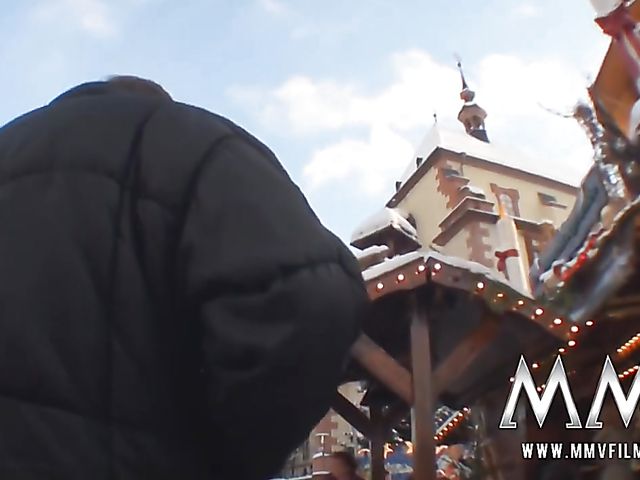 German redhead gets picked up by a horny old guy