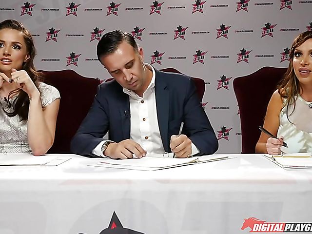 Britney Amber gets throat fucked as a waitress