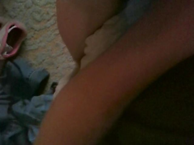 Real amateur with juicy titties fucking in panties