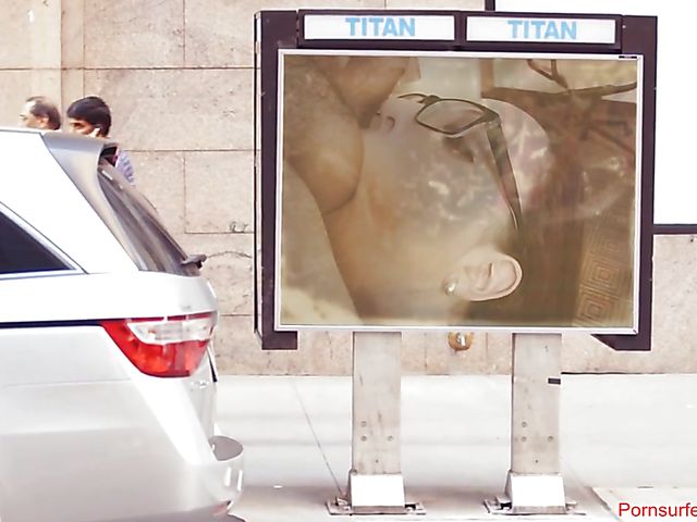 Glassed redhead blowjob and cum on belly