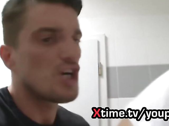 Public sex with a big boobed bombshell 