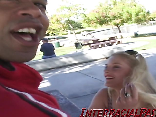 Black thick cock for a charming blonde