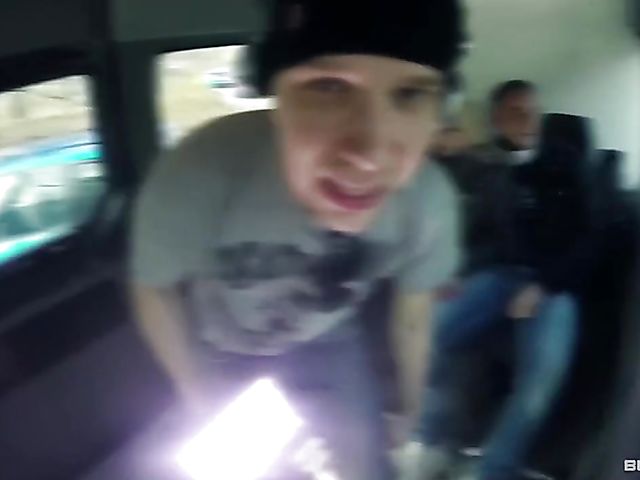 Blonde big tits babe gets railed for cash