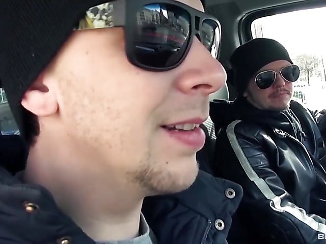 Blonde big tits babe gets railed for cash