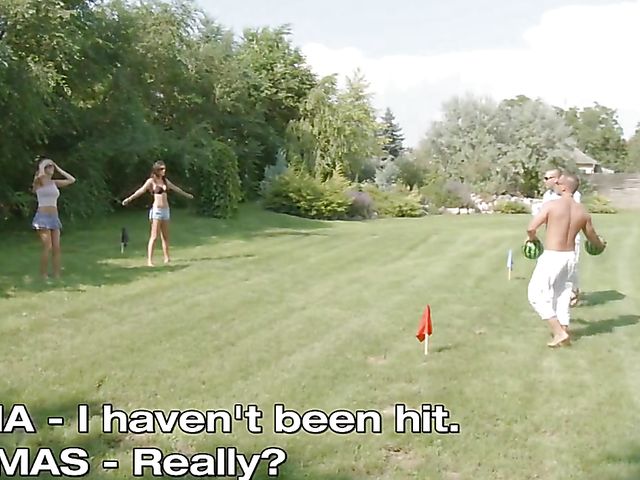 Sex games with easy teens in the open air