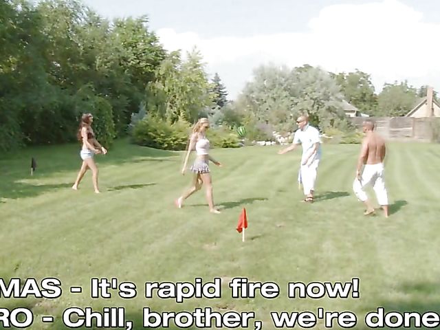 Sex games with easy teens in the open air