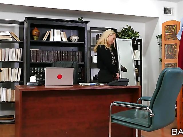 AJ Applegate interracial fucked in the office