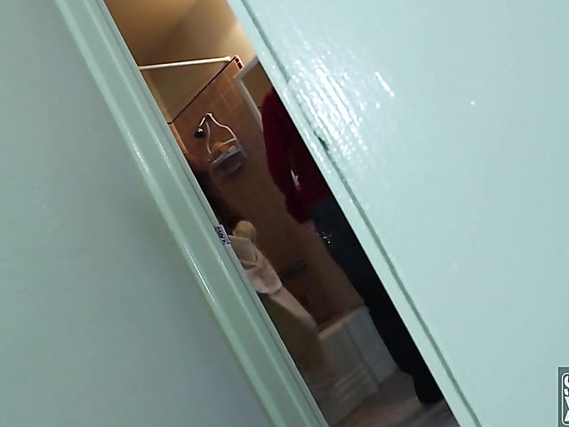 Interracial deepthroat in front of the cam