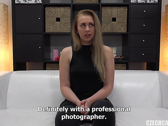 Hardcore Czech casting with oiled up Adela