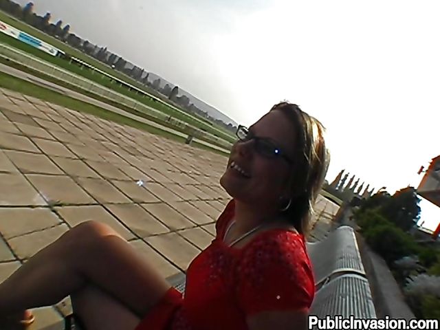 Public blowjob and cock riding outdoors