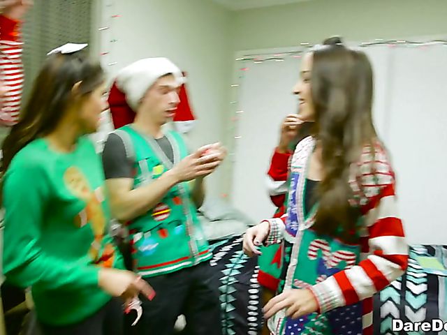 Party orgy in the dorm with Cindy Starfall and Katya Rodriguez