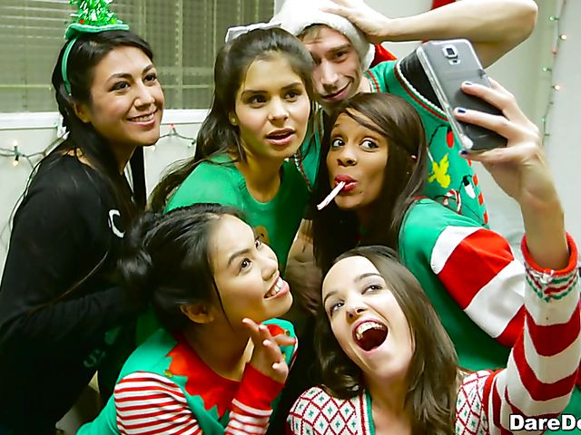 Party orgy in the dorm with Cindy Starfall and Katya Rodriguez