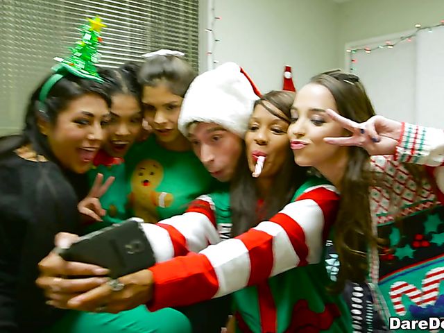 Party orgy in the dorm with Cindy Starfall and Katya Rodriguez