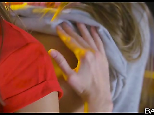 Blue Angel and Gina Gerson strap on sex on Christmas