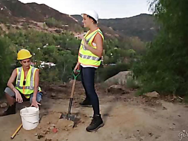 Angela White lesbian 3some with younger girls